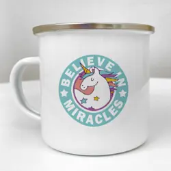 Smaltovaný hrnek Camper  Believe in miracles