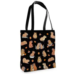 Textilní taška Tenderness Kapybara – stylový shopper na zip