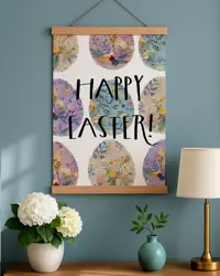 Látkový plakát na zeď  HAPPY EASTER!