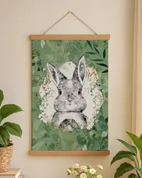 Látkový plakát na zeď Králik