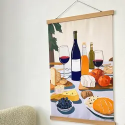 Látkový plakát na zeď Podzimní hostina