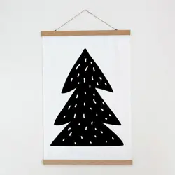Látkový plakát na zeď  takový  vánoční stromeček