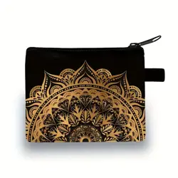 Kosmetická taštička nebo peněženka  mandala Černá 