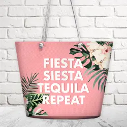 Plážová taška Malibu Fiesta siesta tequila repeat
