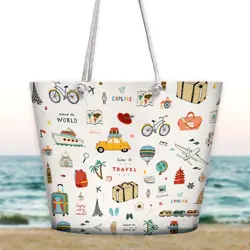 Plážová taška Malibu Time to travel