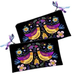 Kosmetická taška MINI – malá látková taštička s potiskem Ptactvo