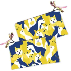 Kosmetická taška MINI – malá látková taštička s potiskem koťata