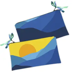 Kosmetická taška MINI – malá látková taštička s potiskem Západ slunce