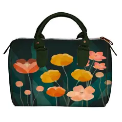 Dámská kabelka Barrel – textilní potisk Vůně jara