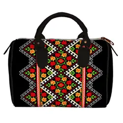 Dámská kabelka Barrel – textilní potisk ornament