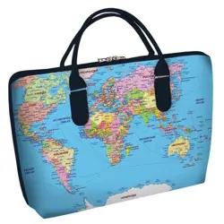 Taška Sakvoyage na notebook XXL Mapa světa