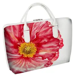 Taška Sakvoyage na notebook XXL Květina na světlém pozadí