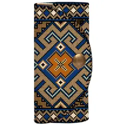 Klíčenka do kabelky – barevná kapsička na klíče s karabinkami ornamentem