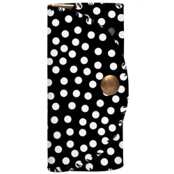 Klíčenka do kabelky – barevná kapsička na klíče s karabinkami Puntíky 