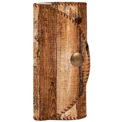 Klíčenka do kabelky – barevná kapsička na klíče s karabinkami Dřevo