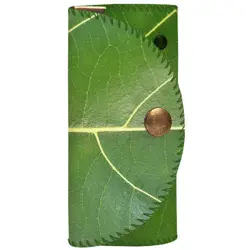 Klíčenka do kabelky – barevná kapsička na klíče s karabinkami motiv listu