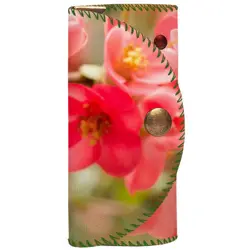 Klíčenka do kabelky – barevná kapsička na klíče s karabinkami Květiny