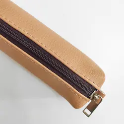 Klíčenka BIG – pouzdro na klíče z eko kůže se zipem ořech