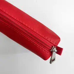 Klíčenka BIG – pouzdro na klíče z eko kůže se zipem červená