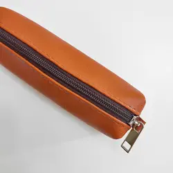 Klíčenka BIG – pouzdro na klíče z eko kůže se zipem Hnědá