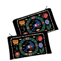 Kosmetická taška MINI – malá látková taštička s potiskem Ptáček