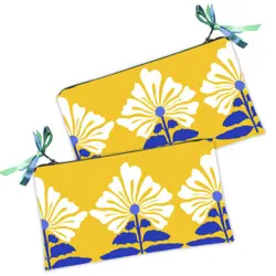 Kosmetická taška MINI – malá látková taštička s potiskem Květinová nálada