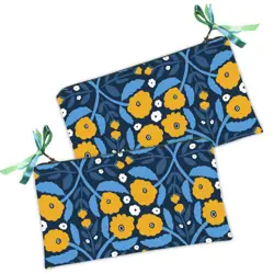 Kosmetická taška MINI – malá látková taštička s potiskem  květinový vzor