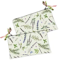 Kosmetická taška MINI – malá látková taštička s potiskem Karpatské květiny