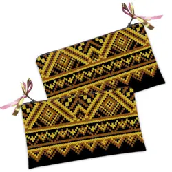 Kosmetická taška MINI – malá látková taštička s potiskem ornament