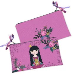 Kosmetická taška MINI – malá látková taštička s potiskem Princezna