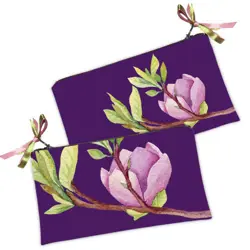 Kosmetická taška MINI – malá látková taštička s potiskem Magnolia