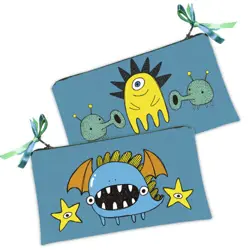 Kosmetická taška MINI – malá látková taštička s potiskem Monster