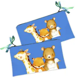 Kosmetická taška MINI – malá látková taštička s potiskem Veselá společnost