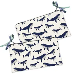 Kosmetická taška MINI – malá látková taštička s potiskem Whale