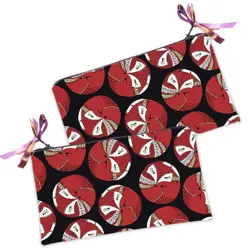 Kosmetická taška MINI – malá látková taštička s potiskem Liška