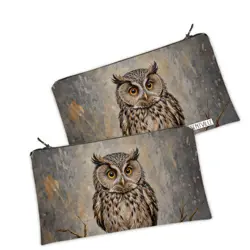 Kosmetická taška MINI – malá látková taštička s potiskem Sova