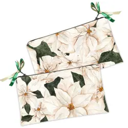 Kosmetická taška MINI – malá látková taštička s potiskem Květiny