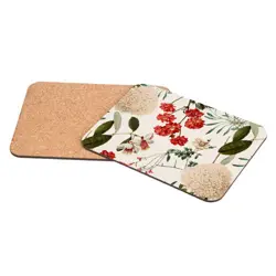 Korková podložka 25 × 19 cm – Něžné květiny