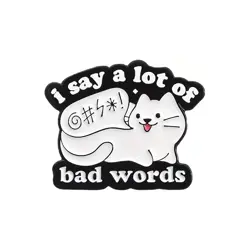 Smaltovaný pin bad words