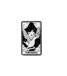 Pin – kočičí tarot "Temperance"