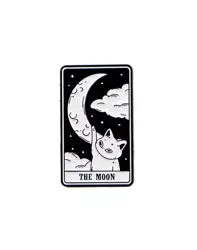 Pin – kočičí tarot "the moon"