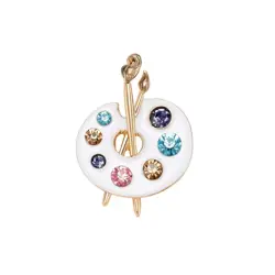 Brož Paleta barevná 4,4*3,1 cm