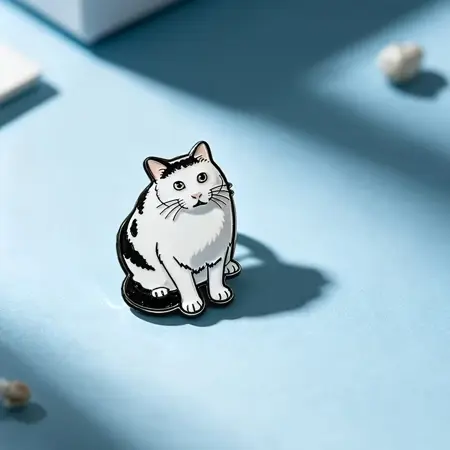 Smaltovaný pin Kocourek Charlie