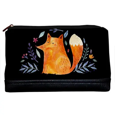 Kosmetická taška Lovely Liška a květiny