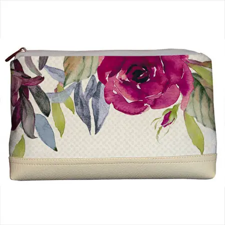 Kosmetická taška Lovely Květinová nálada béžová