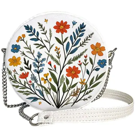 Kabelka tablet Květiny na bílém pozadí