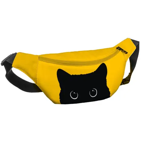 Ledvinka BUMBAG  Černá kočka