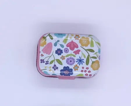 Plechová krabička Květiny male