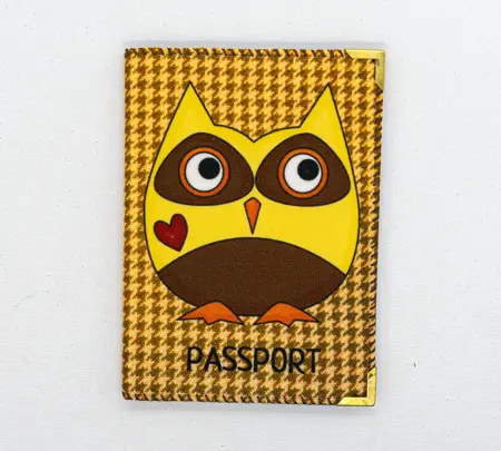 obal na cestovní pas sova