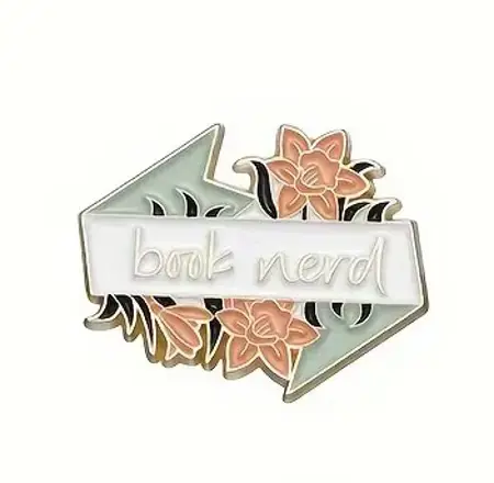 Odznak book neerd smaltovaný připínáček